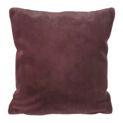   Emilio szőrme hatású párnahuzat Burgundi vörös 45x45 cm