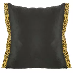 Viviane bársony párnahuzat Fekete 45x45 cm