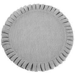 Ami kerek alátét fordos szegéllyel Szürke 38 cm