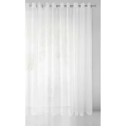   Sylvia fényes mikrohálós  fényáteresztő függöny Fehér 350x250 cm