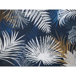   Növényi motívumot ábrázoló falikép 351Kék/arany 60x80 cm