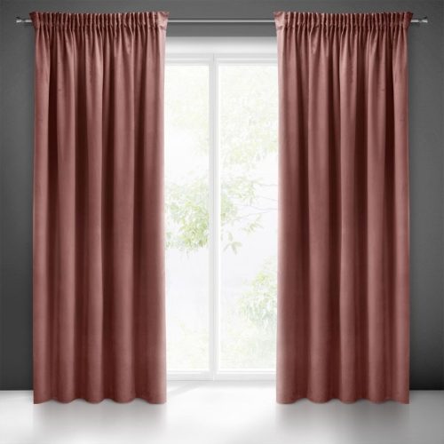 Sibel Pierre Cardin bársony sötétítő függöny Sötét rózsaszín 140x270 cm