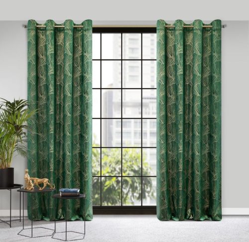 Goja Pierre Cardin bársony sötétítő függöny Sötétzöld 140x250 cm