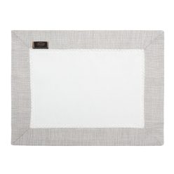   Emma azsúrozott 4db-os tányér alátét szett Fehér/ezüst 30x40 cm