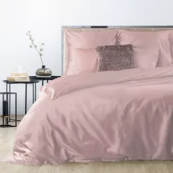   Nova3 pamut-szatén ágyneműhuzat Pasztell rózsaszín 220x200 cm - 70x80 cm 2db
