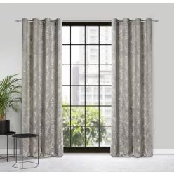   Livia áttört pálmalevél mintás bársony függöny Bézs 140x250 cm