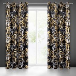   Zoja Pierre Cardin bársony sötétítő függöny Fekete/bézs 140x250 cm