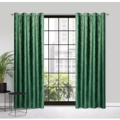   Marsala bársony sötétítő függöny Sötétzöld/pezsgő 140x250 cm