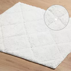   Chic2 pamut fürdőszobaszőnyeg kristályokkal Fehér 60x90 cm