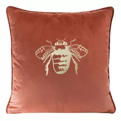 Blink14 bársony párnahuzat Téglavörös 45x45 cm