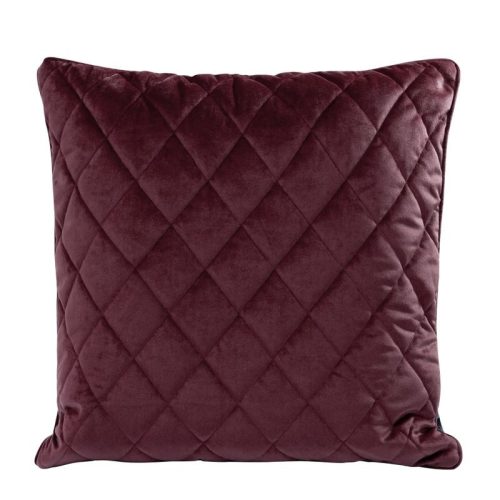 Steppelt bársony párnahuzat Burgundi vörös 45x45 cm