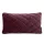 Téglalap alakú steppelt bársony díszpárna töltettel Bordó 30x50 cm
