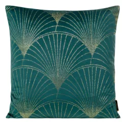   Blink21 bársony párnahuzat Sötét türkiz/világos arany 45x45 cm
