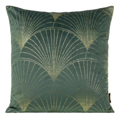 Blink21 bársony párnahuzat Sötét menta/világos arany 45x45 cm