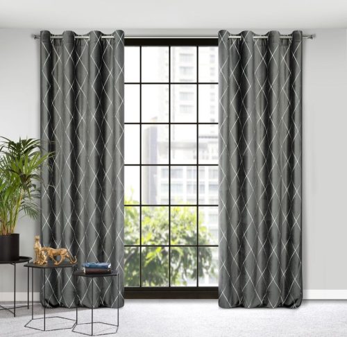 Margo Pierre Cardin bársony sötétítő függöny Világosszürke/ezüst 140x250 cm