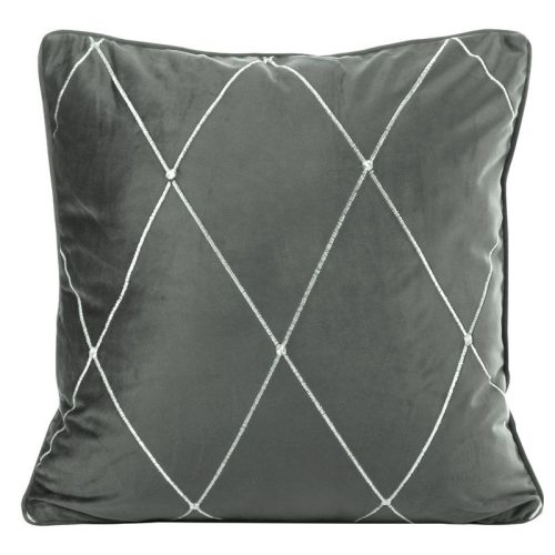 Margo Pierre Cardin bársony párnahuzat Világosszürke 45x45 cm