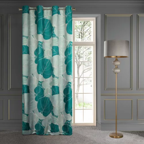Salvia4 bársony sötétítő függöny Menta/türkiz 140x250 cm