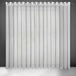   Esel fényes mikrohálós fényáteresztő függöny Fehér 400x250 cm