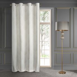   Blanca2 bársony sötétítő függöny Fehér/arany 140x250 cm
