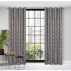   Areta bársony sötétítő függöny Acélszürke 140x250 cm