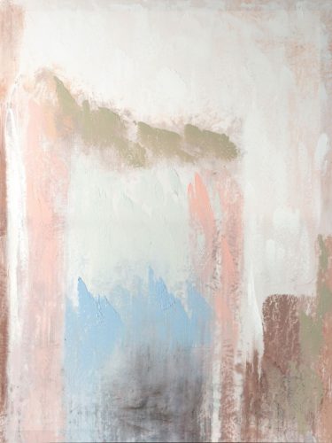 Kézzel festett absztrakt falikép 464 Ezüst 60x80 cm