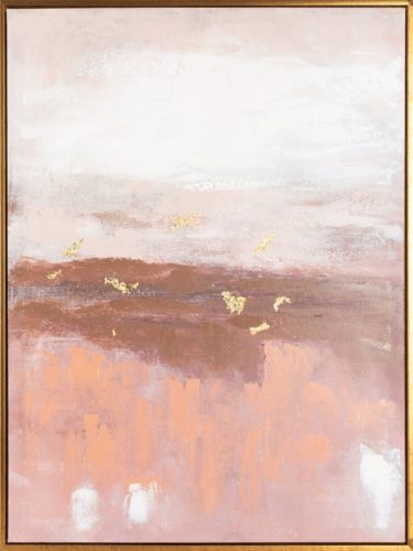 Absztrakt festmény kerettel 472 Rózsaszín 60x80 cm