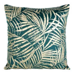   Blink26 bársony párnahuzat Sötét türkiz/világos arany 45x45 cm