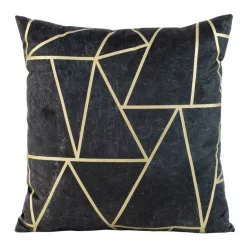 Blink29 bársony párnahuzat Grafit/világos arany 45x45 cm