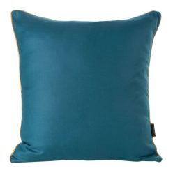   Premium mako-szatén párnahuzat Sötét türkiz/arany 45x45 cm