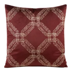   Blink30 bársony párnahuzat Téglavörös/világos arany 45x45 cm