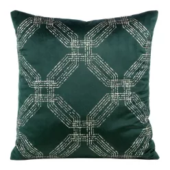   Blink30 bársony párnahuzat Sötétzöld/világos arany 45x45 cm