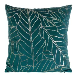   Blink32 bársony párnahuzat Sötét türkiz/világos arany 45x45 cm