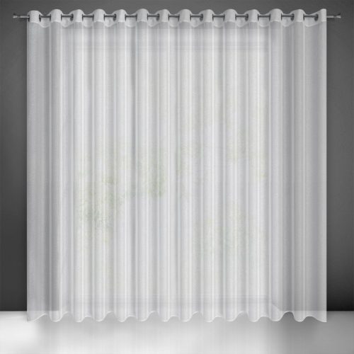 Loara mintás dekor függöny Fehér/ezüst 300x250 cm