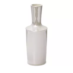 Simona3 kerámia váza gyöngyház szín 13x13x36 cm