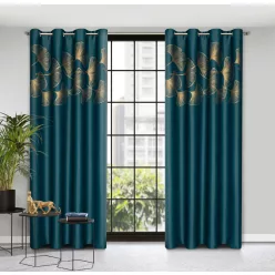   Harmony sötétítő függöny Sötét türkiz/arany 140x250 cm