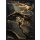 Absztrakt festmény kerettel 478 Grafit/arany 53x73 cm