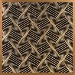 Victoria3 falikép Fekete/arany 53x53 cm