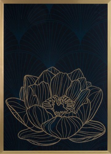 Lotos8 falikép Fekete/arany 53x73 cm