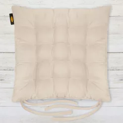   Ada kerti székpárna vízálló anyagból Sötét krém 16 cm - 40x40x6 cm