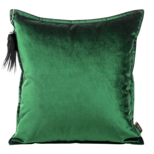 Royal5 bársony párnahuzat Sötétzöld 45x45 cm