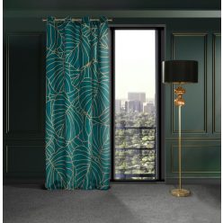   Lili2 bársony sötétítő függöny Sötét türkiz 140x250 cm