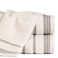 Amanda csíkos törölköző Bézs 30x50 cm