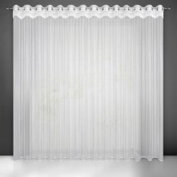 Sari mikrohálós függöny csipkével Fehér 350x250 cm