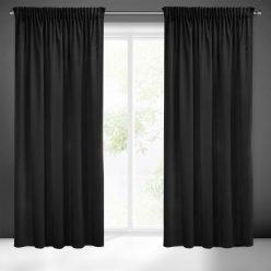  Sibel Pierre Cardin bársony sötétítő függöny Fekete 140x270 cm