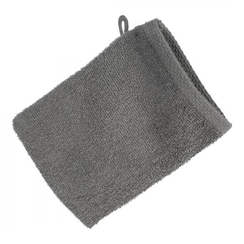 Frottír mosdókesztyű 400 g/m2 Acélszürke 16x21 cm