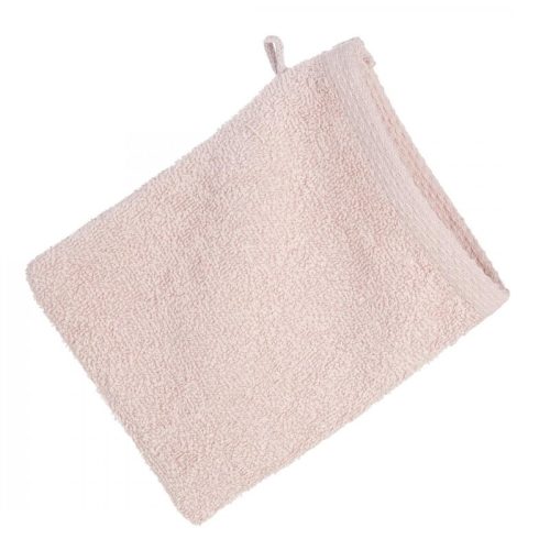 Frottír mosdókesztyű 400 g/m2 Pasztell rózsaszín 16x21 cm