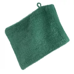 Frottír mosdókesztyű 400 g/m2 Palackzöld 16x21 cm