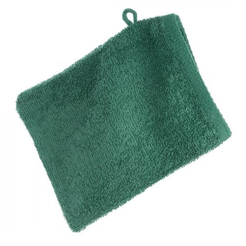 Frottír mosdókesztyű 400 g/m2 Palackzöld 16x21 cm