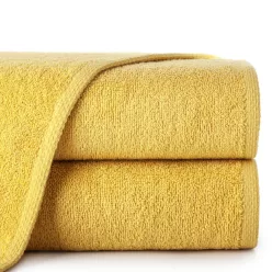   Egyszínű klasszikus törölköző 400 g/m2 Mustársárga 50x90 cm