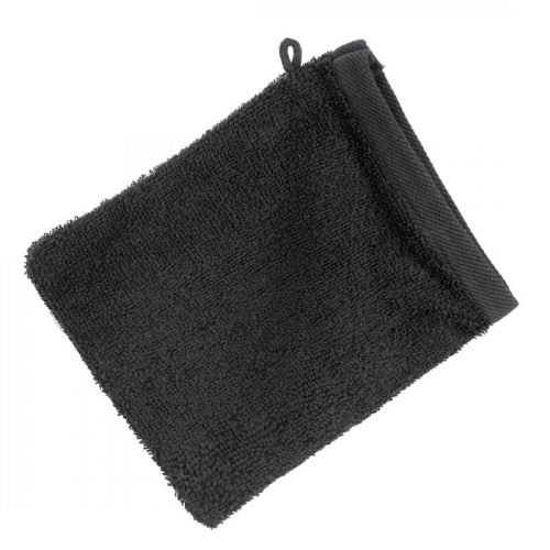Frottír mosdókesztyű 500 g/m2 Fekete 16x21 cm